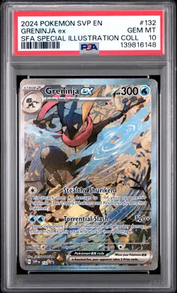 2024 POKEMON SHROUDED FABLE SPECIAL ILLUSTRATION COLLECTION GRENINJA EX PSA 10 - Image 1
