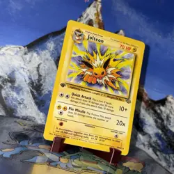 Jolteon - 20/64 Pokemon Jungle - WOTC 1st Edition LP ⚡ - Image 2