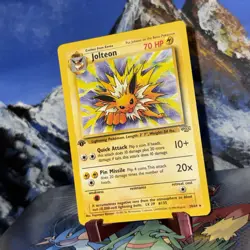 Jolteon - 20/64 Pokemon Jungle - WOTC 1st Edition LP ⚡ - Image 3