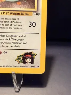 Pokemon Gym Heroes Holo Rare 1st Edition Erika’s Dragonair 4/132 - Image 4