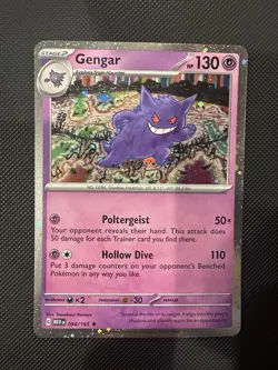 Pokemon TCG Gengar Cosmos Holo 094/165 Costco Exclusive Promo 151 NM - Image 1