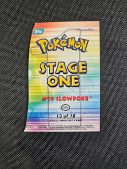 2001 Topps Pokemon Johto League Champions Slowpoke Die Cut 13 of 18 - Image 2