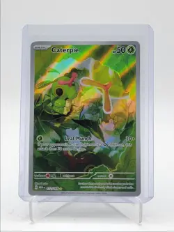 CATERPIE 2023 POKEMON SCARLET & VIOLET 151 ILLUSTRATION RARE 172/165 Q5542 - Image 1