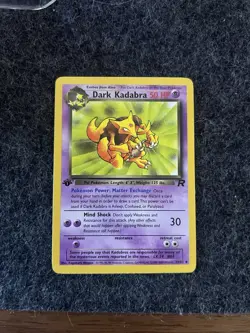 NM Dark Kadabra 39/82 1st Edition Team Rocket Pokemon 2000 - Image 1