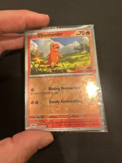 SEALED Charmander 004/165 Reverse Holo GameStop Stamp Exclusive Promo Pokemon - Image 4