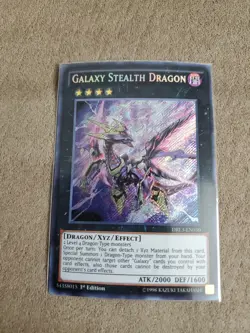 Yugioh! LP Galaxy Stealth Dragon - DRL3-EN030 - Secret Rare - 1st Edition Lightl - Image 1