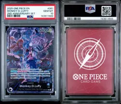 One Piece TCG - Monkey.D.Luffy OP09-061 - 2nd Anniversary Set English - PSA 10 - Image 3