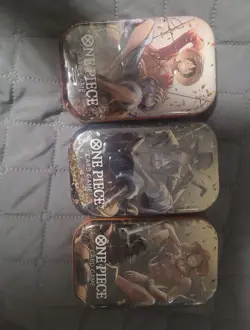 One Piece Tin Pack Set Vol 2 Lot of 3 - TS-02 OP-13 - Factory Sealed - Image 1