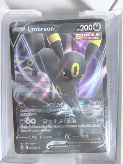 Pokemon TCG Umbreon V Single Strike SWSH07 094/203 Ultra Rare Holo 200 HP Card - Image 2