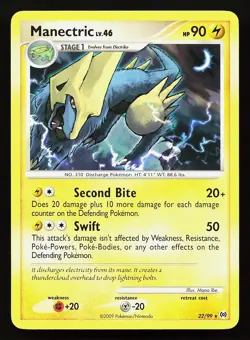 Manectric 22/99 Rare Arceus Pokemon Card - Image 1