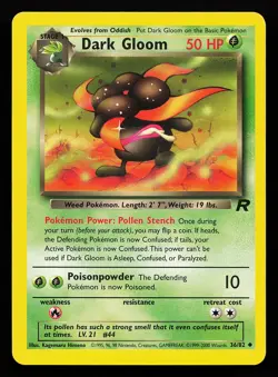 Dark Gloom 36/82 Uncommon Team Rocket Pokemon Card - Image 1