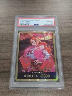2025 ONE PIECE JAPANESE EB03-ONE PIECE HEROINES EDITION GOLD DON!! CARD PSA 10 - Image 1