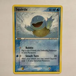 Pokemon Squirtle TCG EX FireRed & LeafGreen Card 83/112 Regular Common - Image 1