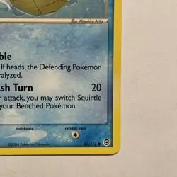Pokemon Squirtle TCG EX FireRed & LeafGreen Card 83/112 Regular Common - Image 5