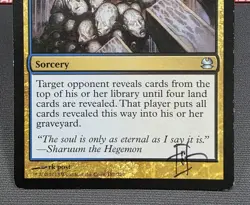 MTG Mind Funeral- Signed -Modern Masters Magic the Gathering Card # 181 - Image 4