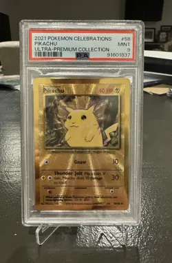 Pikachu Celebrations PSA 9 Metal Card #58 - Image 1