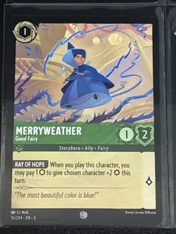 Disney Lorcana Sleeping Beauty Theme 4 Card Lot Flora/Fauna/Merryweather - Image 5