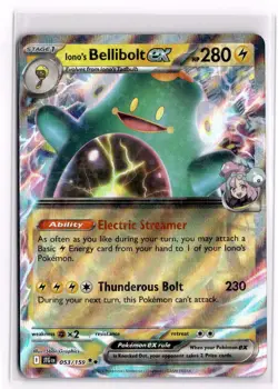 Pokemon Card Iono's Bellibolt ex - 53/159 Double Rare SV09: Journey Together - Image 1