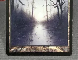 MTG Swamp- DAMAGED -Unhinged Magic the Gathering Card # 138 - Image 4