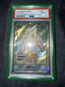 Dragon Ball Super Card Game Son Goku Secret Rare Alt Art FB05-119 PSA 10 - Image 1