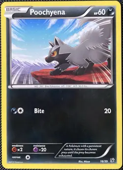 Poochyena 16/39 Kalos Starter Set Regular - Pokemon Card - Image 1