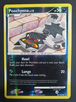 Poochyena 86/127 Reverse Holo - Platinum Set - Pokemon Card - Lightly Played - Image 1