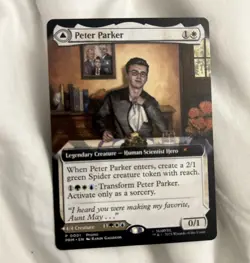 NYCC 2025 MTG Peter Parker / Amazing SPIDER-MAN PROMO Card Magic Gathering - Image 2