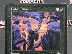 MTG Cabal Ritual- DAMAGED -Torment Magic the Gathering Card # 051 - Image 3