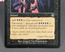 MTG Cabal Ritual- DAMAGED -Torment Magic the Gathering Card # 051 - Image 4