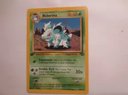 NIDORINA # 40/64 FIRST EDITION NON HOLO POKEMON CARD - Image 1