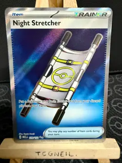 Night Stretcher 173/132 - Pokemon Mega Evolution Card - Full Art Ultra Rare - NM - Image 1