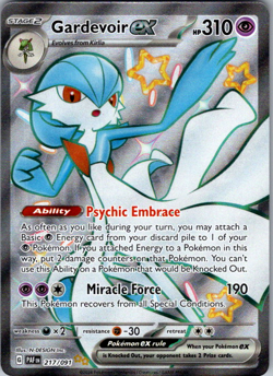 Gardevoir ex 217/091 SV: Paldean Fates - Pokemon Card - NM - Image 1