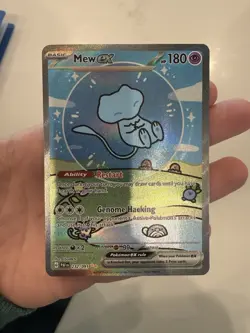 Mew EX 232/091 Holo Paldean Fates Pokemon TCG Card Lightly Played English - Image 1