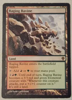 MTG Magic [x1] Raging Ravine [x1] Worldwake MP/SP - Image 1