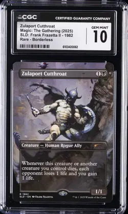 2025 MAGIC: THE GATHERING RARE BORDERLESS ZULAPORT CUTTHROAT CGC 10 GEM MINT - Image 1