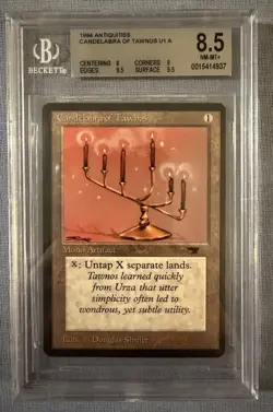 MTG Candelabra of Tawnos Antiquities BGS Graded 8.5B+++ Magic The Gathering NM - Image 1
