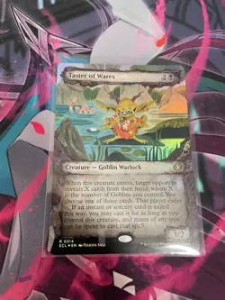 MTG - TASTER OF WARES - RARE - ECL - NM - SHOWCASE - FOIL - Image 1