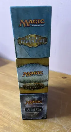 MTG: Scars of Mirrodin Block (SOM, MBS, NPH) EMPTY Fat Pack Boxes. - Image 3