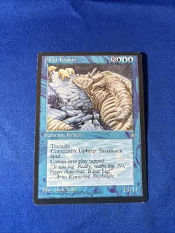 POLAR KRAKEN LP+ Ice Age Reserved List mtg Magic fast shipping - Image 1