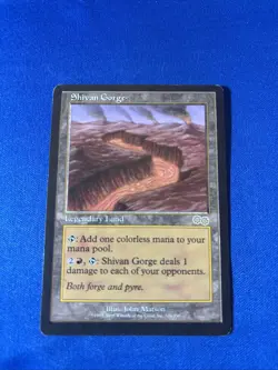 SHIVAN GORGE LP Urza’s Saga Original mtg Magic fast shipping - Image 1