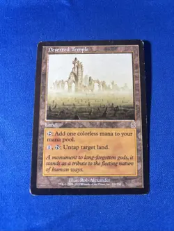 DESERTED TEMPLE MP Odyssey Original mtg Magic fast shipping - Image 1