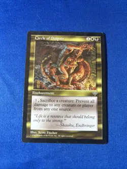 CIRCLE OF DESPAIR LP Mirage Reserved List mtg Magic fast shipping - Image 1