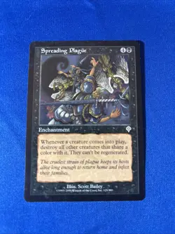 SPREADING PLAGUE LP Invasion mtg Magic fast shipping - Image 1