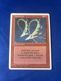 MANABARBS LP- Fourth 4th Edition mtg Magic fast shipping - Image 1