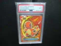 2004 Topps Pokemon Advanced Challenge #17 Charmander non foil PSA 9 Mint - Image 1