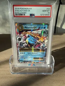 2016 POKEMON XY M BLASTOISE EX EVOLUTIONS PSA 10 GEM MINT - Image 1
