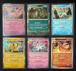 Pokemon TCG - Eeveelutions Holo Lot - Sylveon (2), Umbreon, Glaceon, Jolteon Etc - Image 1