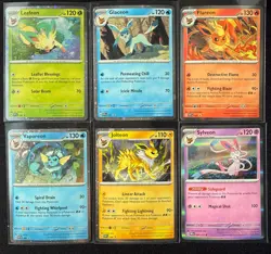 Pokemon TCG - Eeveelutions Holo Lot - Leafeon, Glaceon, Flareon, Vaporeon, Etc - Image 1