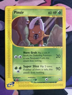 Pokemon Card - Pinsir Aquapolis 101/147 Common NM/LP - Image 1