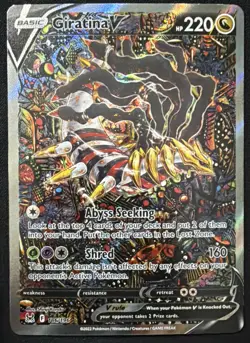 Giratina V (Alternate Full Art) 186/196 Swsh11: Lost Origin Holo Pokemon SIR - Image 2